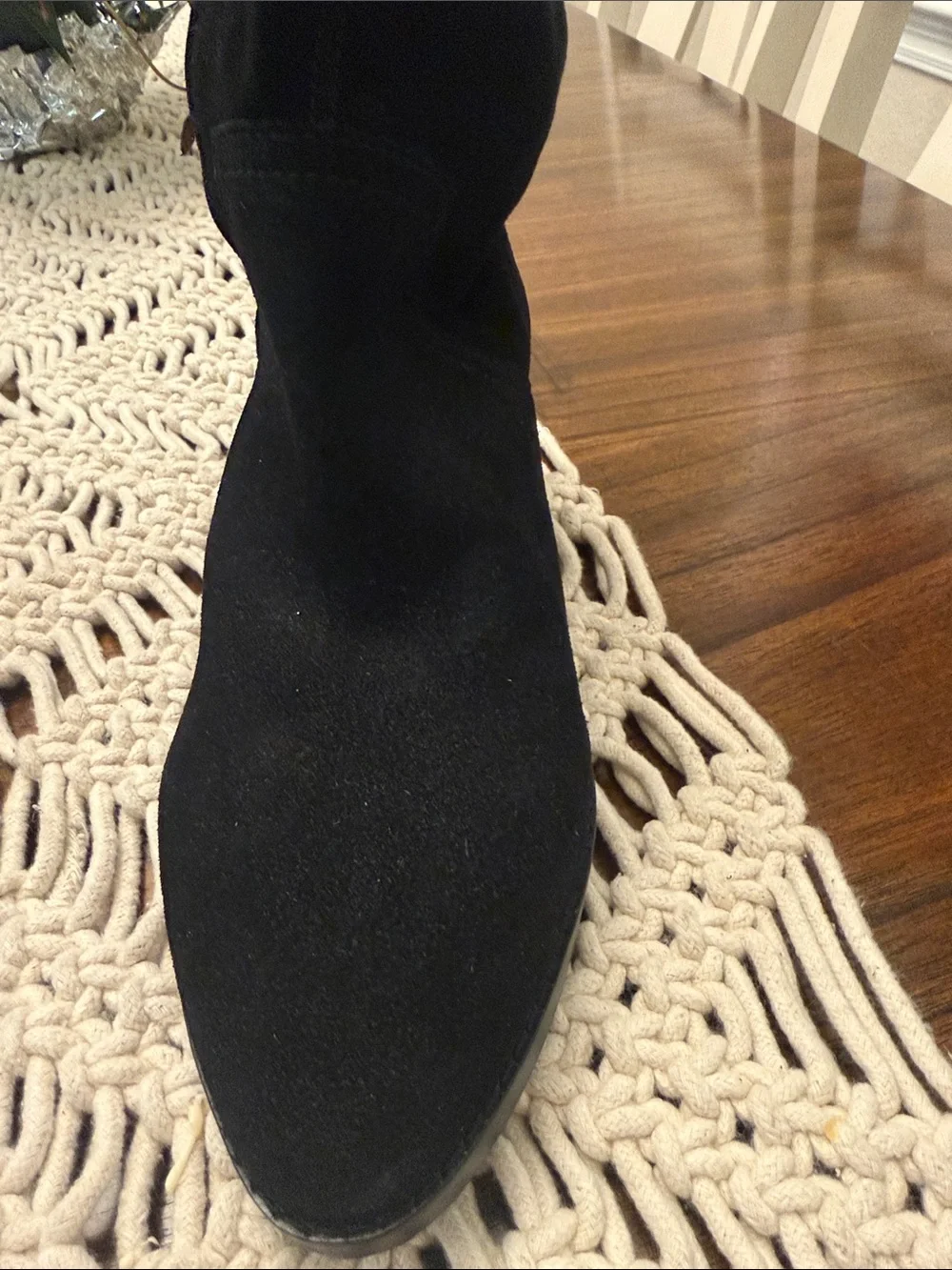 Lucky Brand Black Suede Ankle Booties